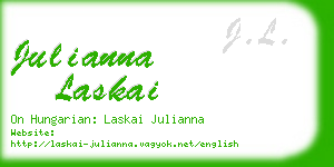 julianna laskai business card